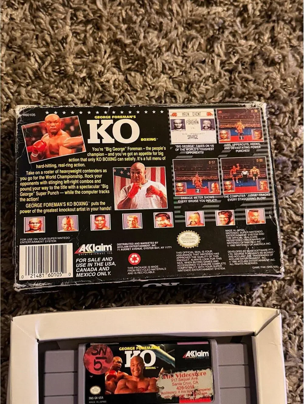George Foreman‘s KO boxing for Super Nintendo
